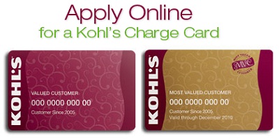 Kohls Credit Card Login Guide Apply for a My Kohl's Charge card, and start saving even more at Kohl's today! Get access to exclusive deals and more with your very own Kohl's Charge card.